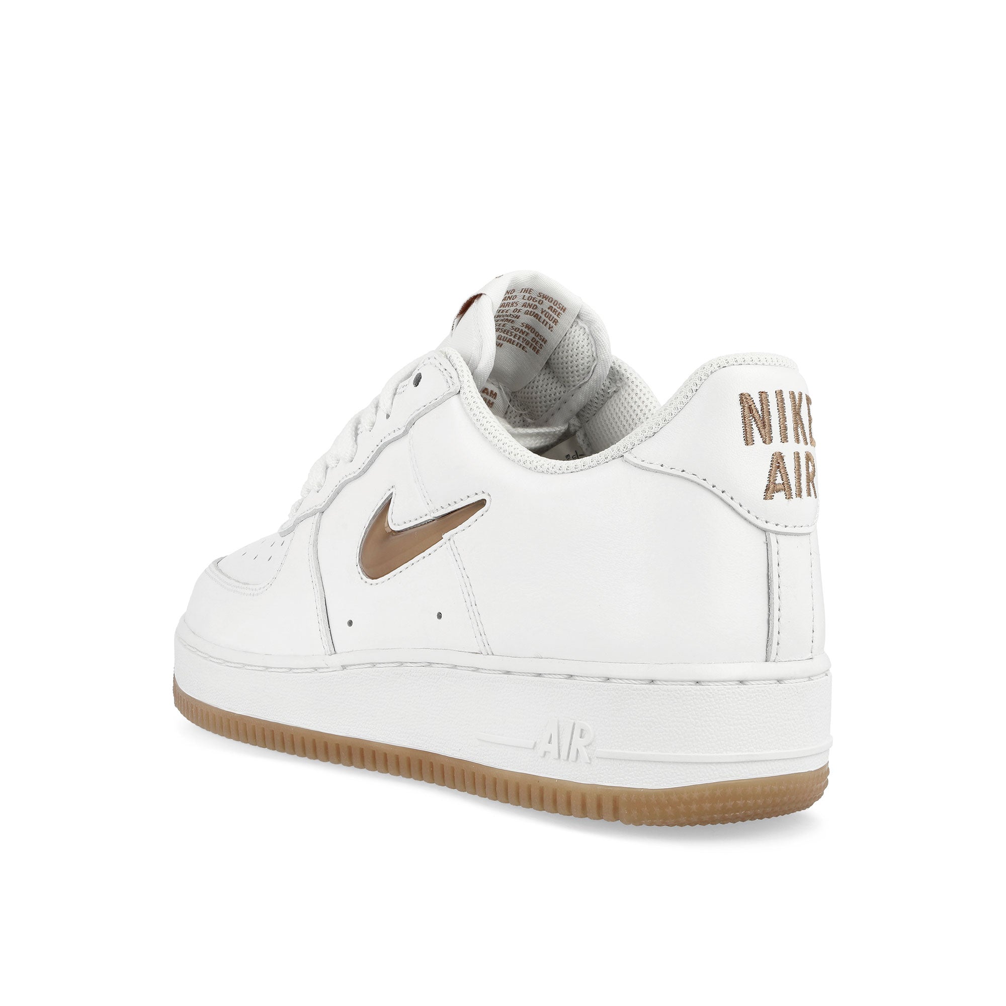Nike Air Force 1 Low Retro White / Gum Med Brown Low Top Sneakers  Material | Overkill