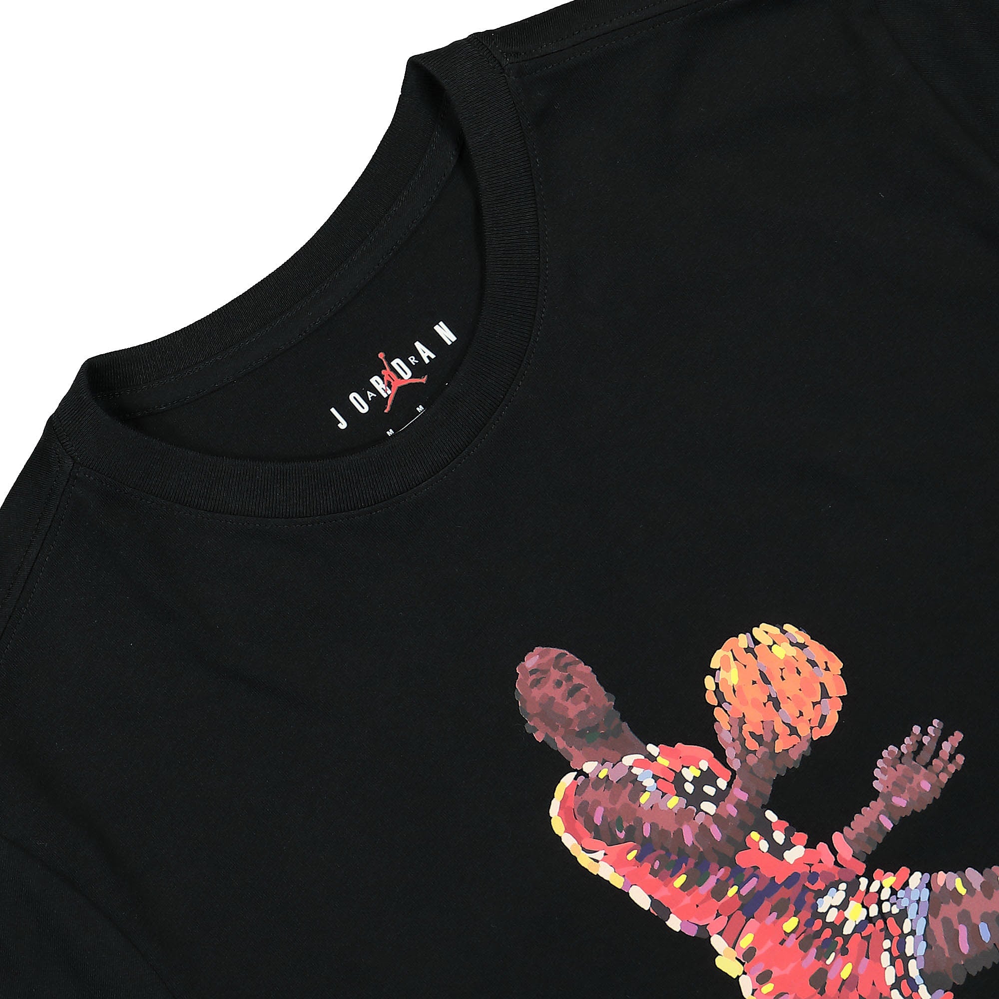 Jordan Flight Essentials T-Shirt Black / White T-Shirts Close-up | Overkill