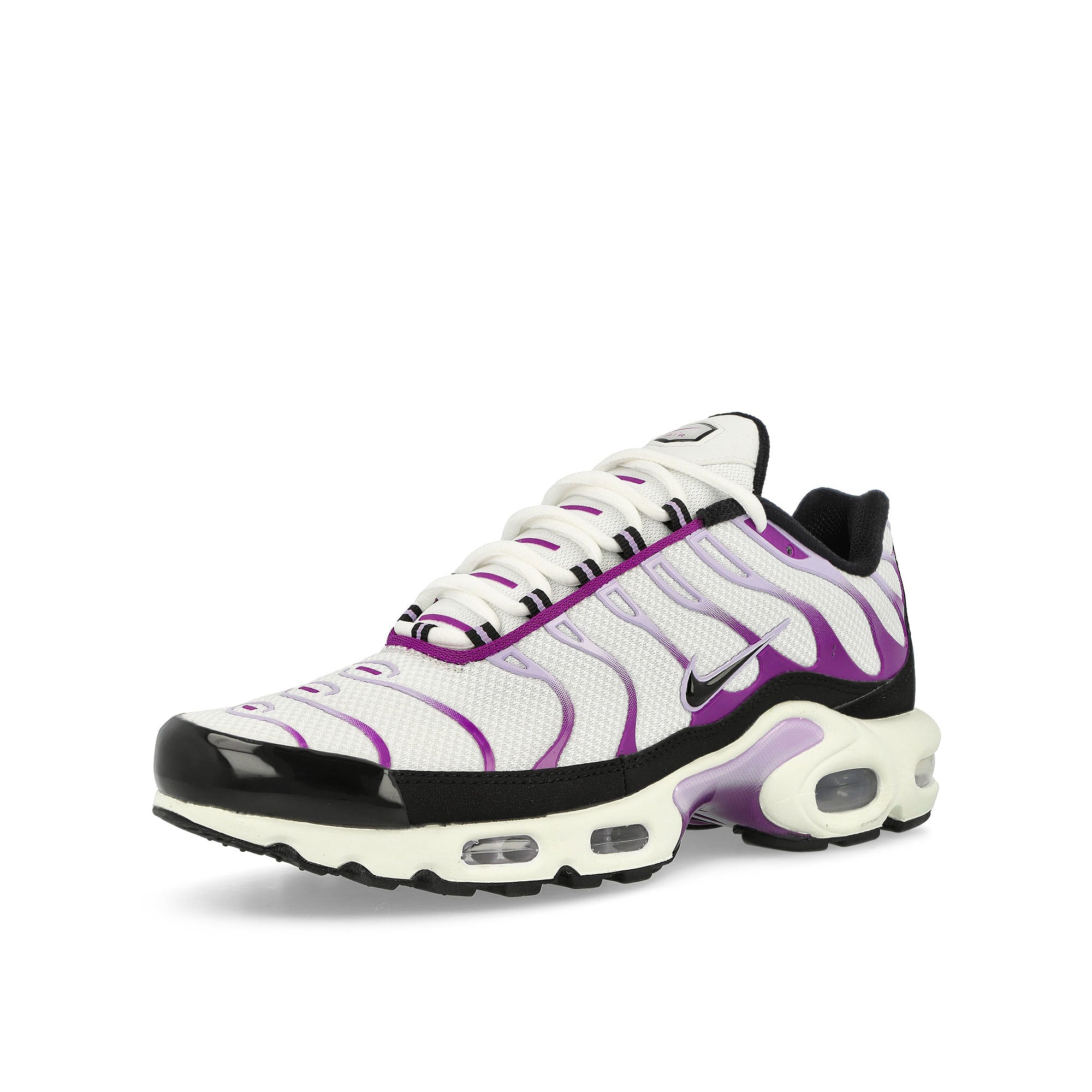 Nike Air Max Plus White / Black - Viotech - Lilac Bloom Low Top Sneakers  Close Up | Overkill