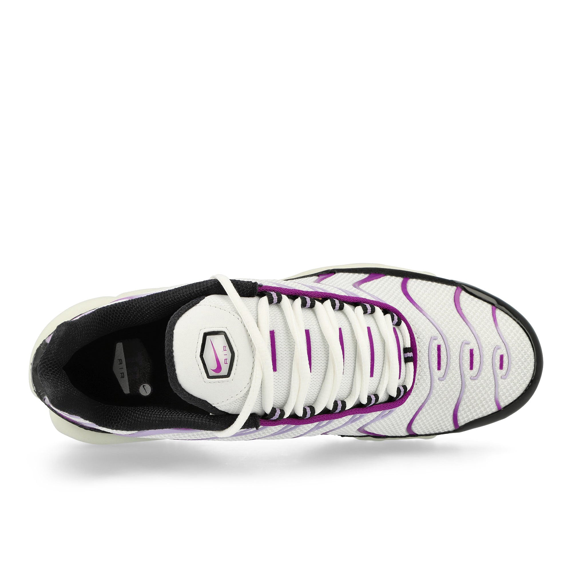 Nike Air Max Plus White / Black - Viotech - Lilac Bloom Low Top Sneakers  Detailfoto | Overkill
