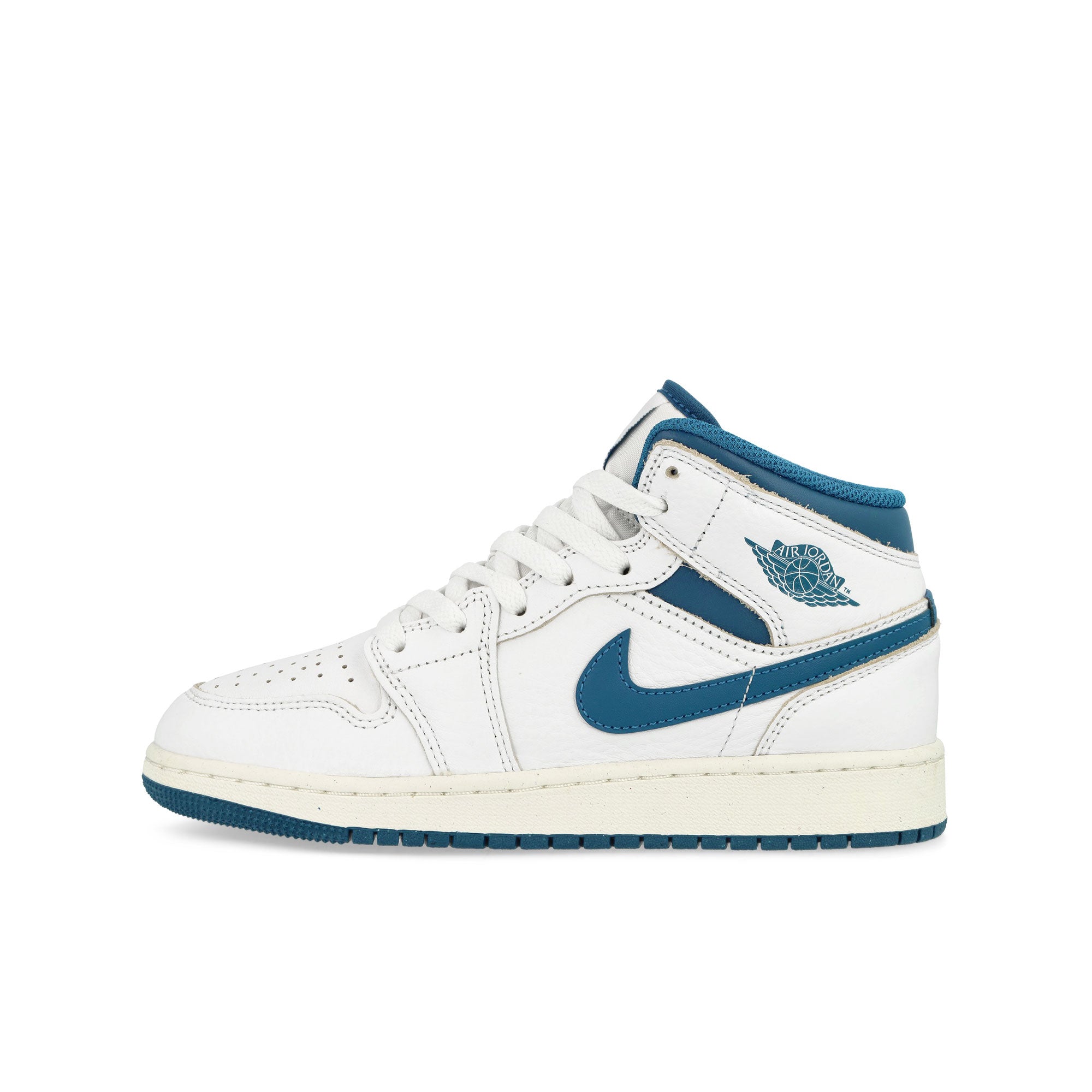 Jordan Air Jordan 1 Mid SE GS White / Industrial Blue - Sail Mid Top Sneakers FN7432 141 | Overkill