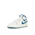 Jordan Air Jordan 1 Mid SE GS White / Industrial Blue - Sail Mid Top Sneakers  Close Up | Overkill
