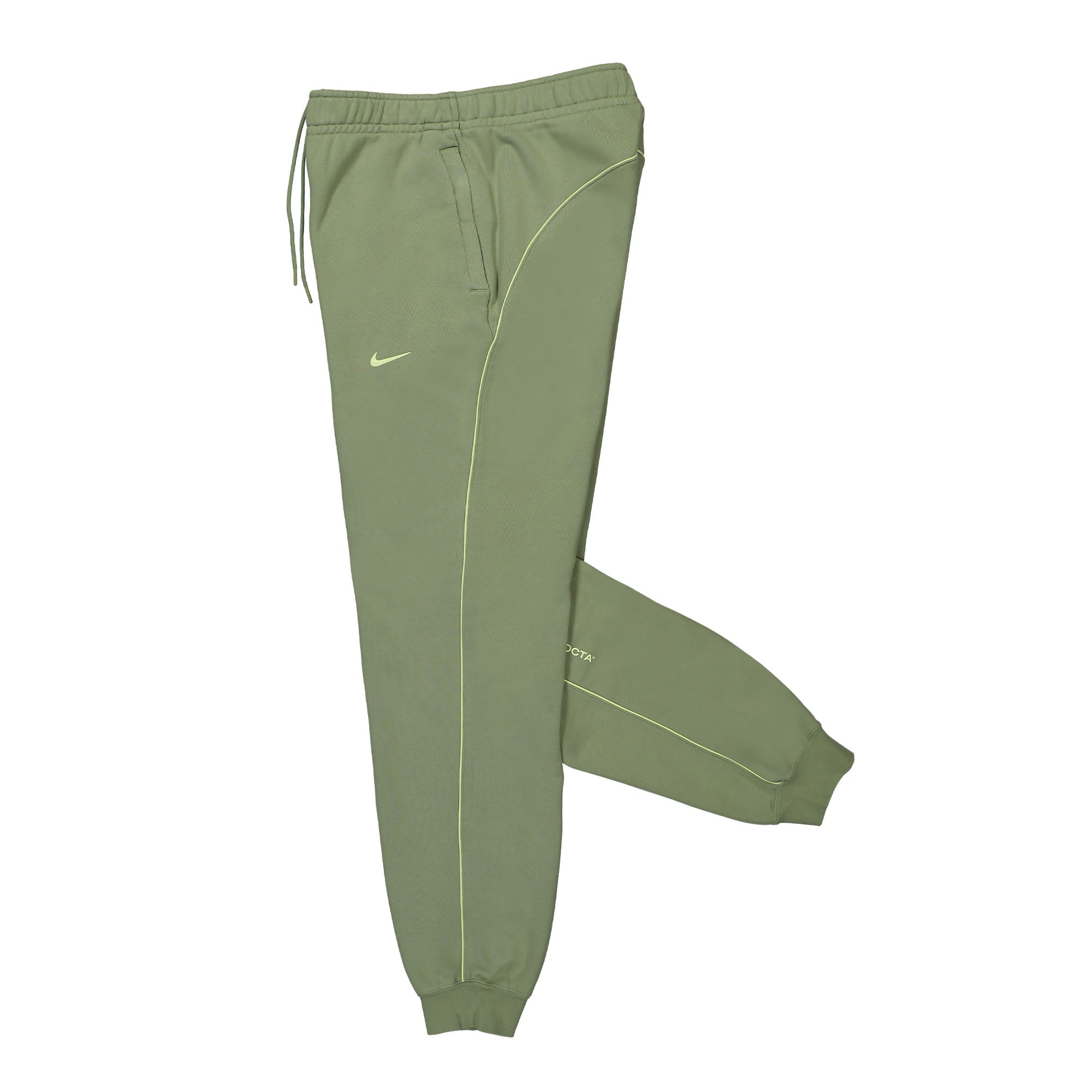 Nike NRG CS Fleece Pant Oil Green / Light Liquid Lime Sweat & Track Pants Close-up | Overkill