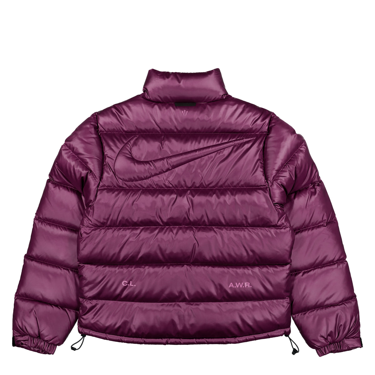 NOCTA x Nike NRG Sunset Puffer Jacket Bordeaux jacket FN8196 610 Close-up | Overkill

