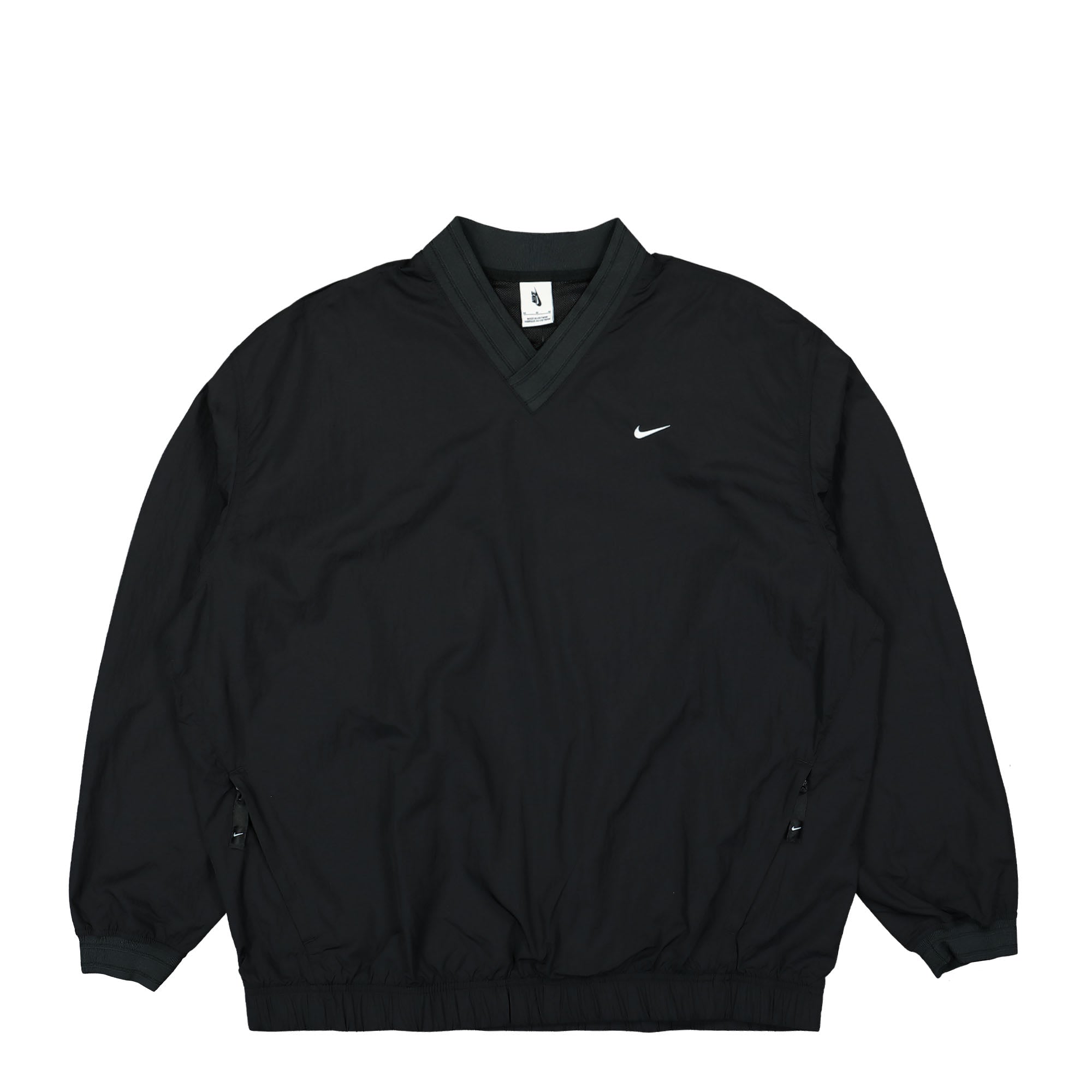 Nike Solo Swoosh Windshirt Black / White Longsleeves FQ1638 010 | Overkill