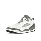 Jordan Spizike Low White / Cool Grey-Anthracite-Wolf Grey Mid Top Sneakers  Close Up | Overkill