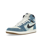 Jordan Air Jordan 1 Retro High Summit White / Obsidian - Summit White High Top Sneakers  Close Up | Overkill