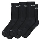 Nike Stussy x Nike Everyday Plus Crew 3 Pairs Socks Black / White Socks FQ3054 010 | Overkill