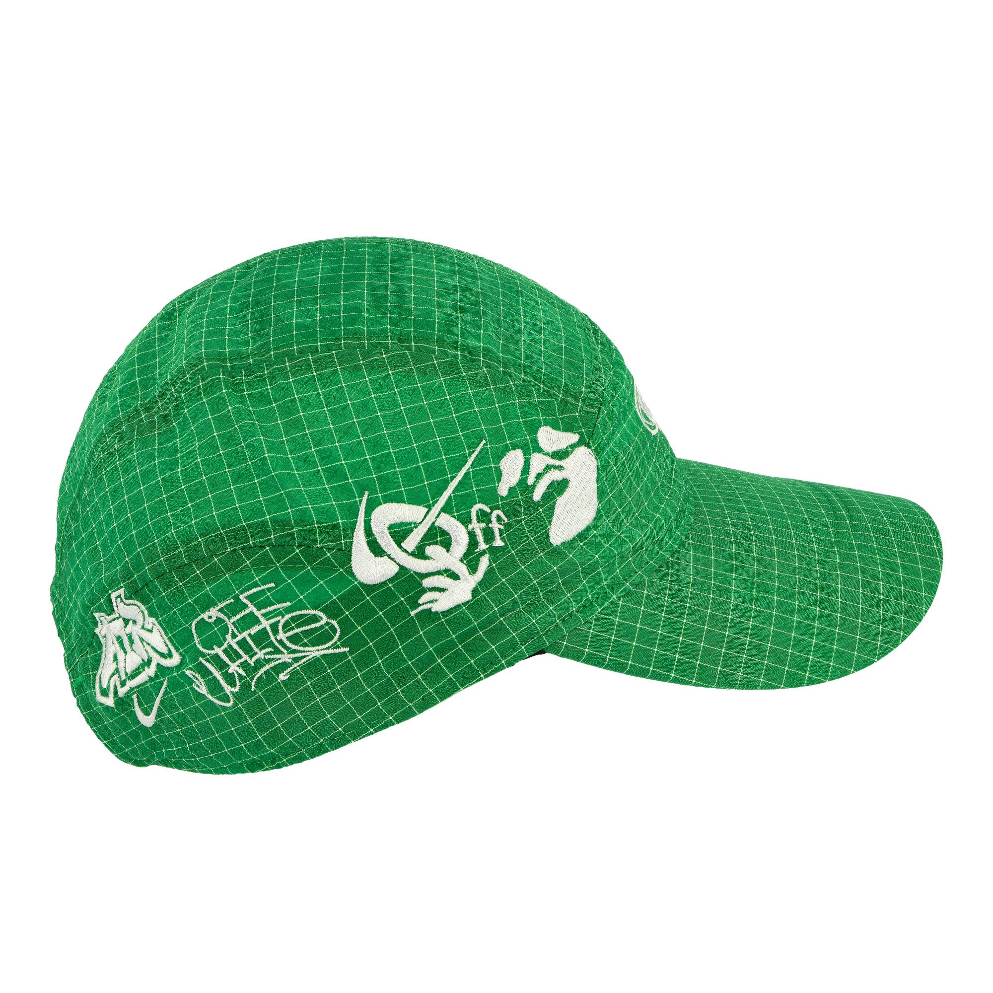 Nike Off-White x Nike Fly Cap Kelly Green / White Caps Close-up | Overkill