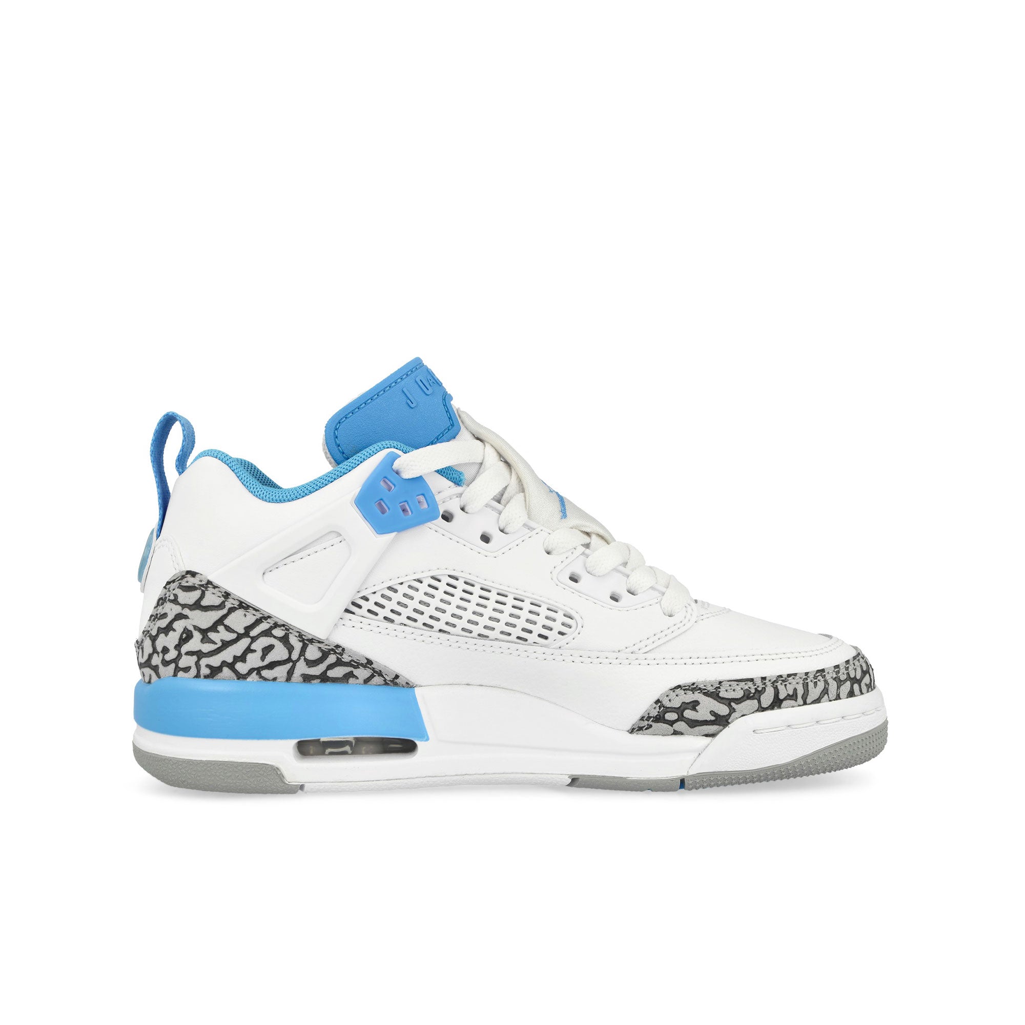 Jordan Spizike Low GS White / University / Blue-Wolf Grey Mid Top Sneakers  Silhouette | Overkill