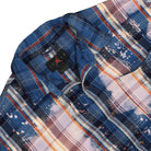 Jordan Flannel Shirt Blackened Blue / Border Blue / Sail Shirts Material | Overkill