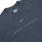 Nike NOCTA x Nike NRG Long-Sleeve Mock Tee Dark Obsidian Sweatshirts Close-up | Overkill