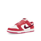 Nike W Dunk Low White / Team Red – Adobe - Dragon Red Low Top Sneakers  Close Up | Overkill