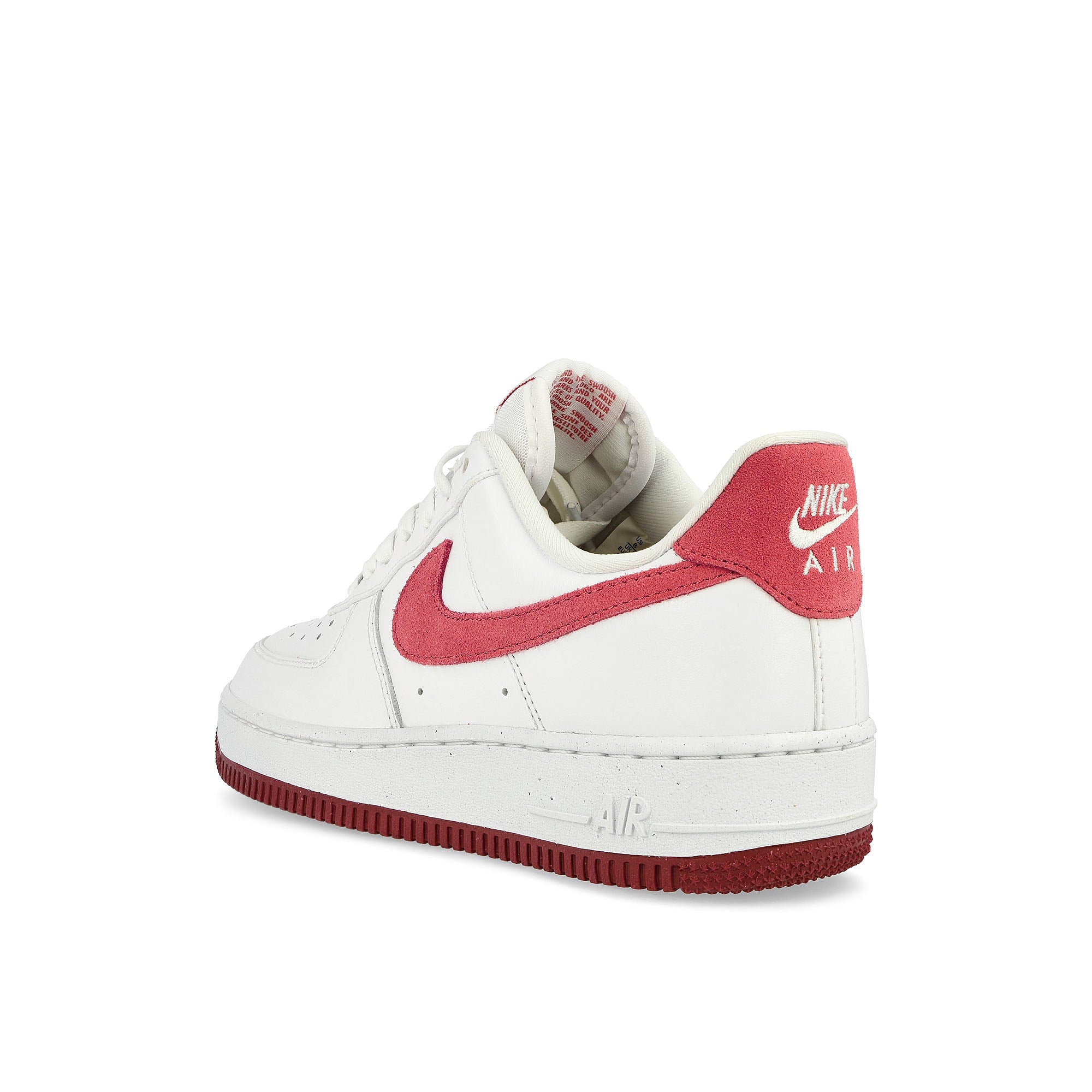 Nike W Air Force 1 '07 White / Adobe - Team Red - Dragon Red Low Top Sneakers  Material | Overkill