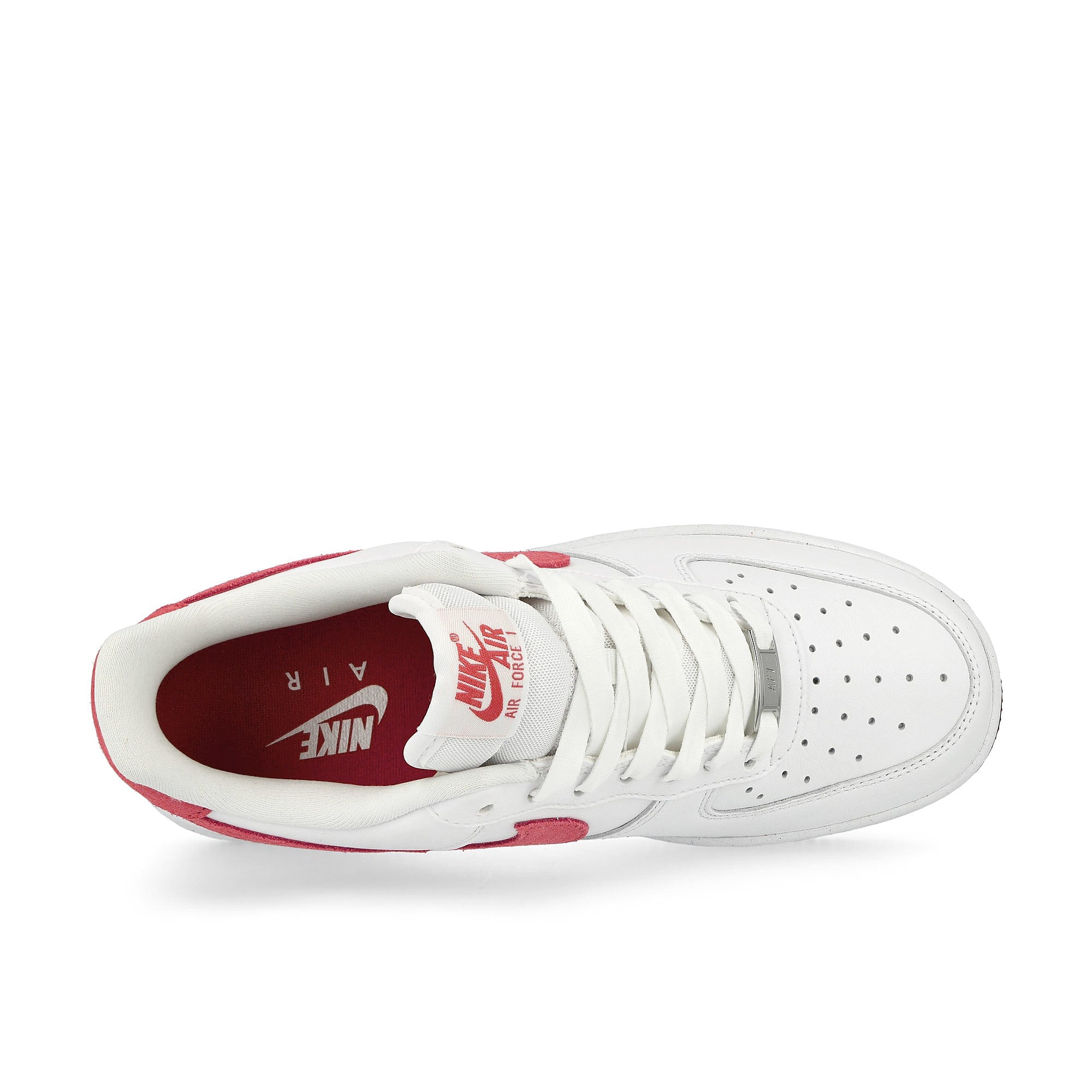 Nike W Air Force 1 '07 White / Adobe - Team Red - Dragon Red Low Top Sneakers  Detailfoto | Overkill