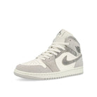 Jordan Air Jordan 1 Mid SE Neutral Grey / Smoke Grey - Sail Mid Top Sneakers  Close Up | Overkill