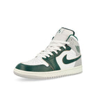 Jordan Air Jordan 1 Mid SE White / Oxidized Green - Sail - Neutral Grey Mid Top Sneakers  Close Up | Overkill