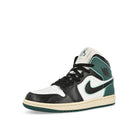 Jordan Wmns Air Jordan 1 Mid SE White / Black - Light Dew - Oxidized Green Mid Top Sneakers  Close Up | Overkill
