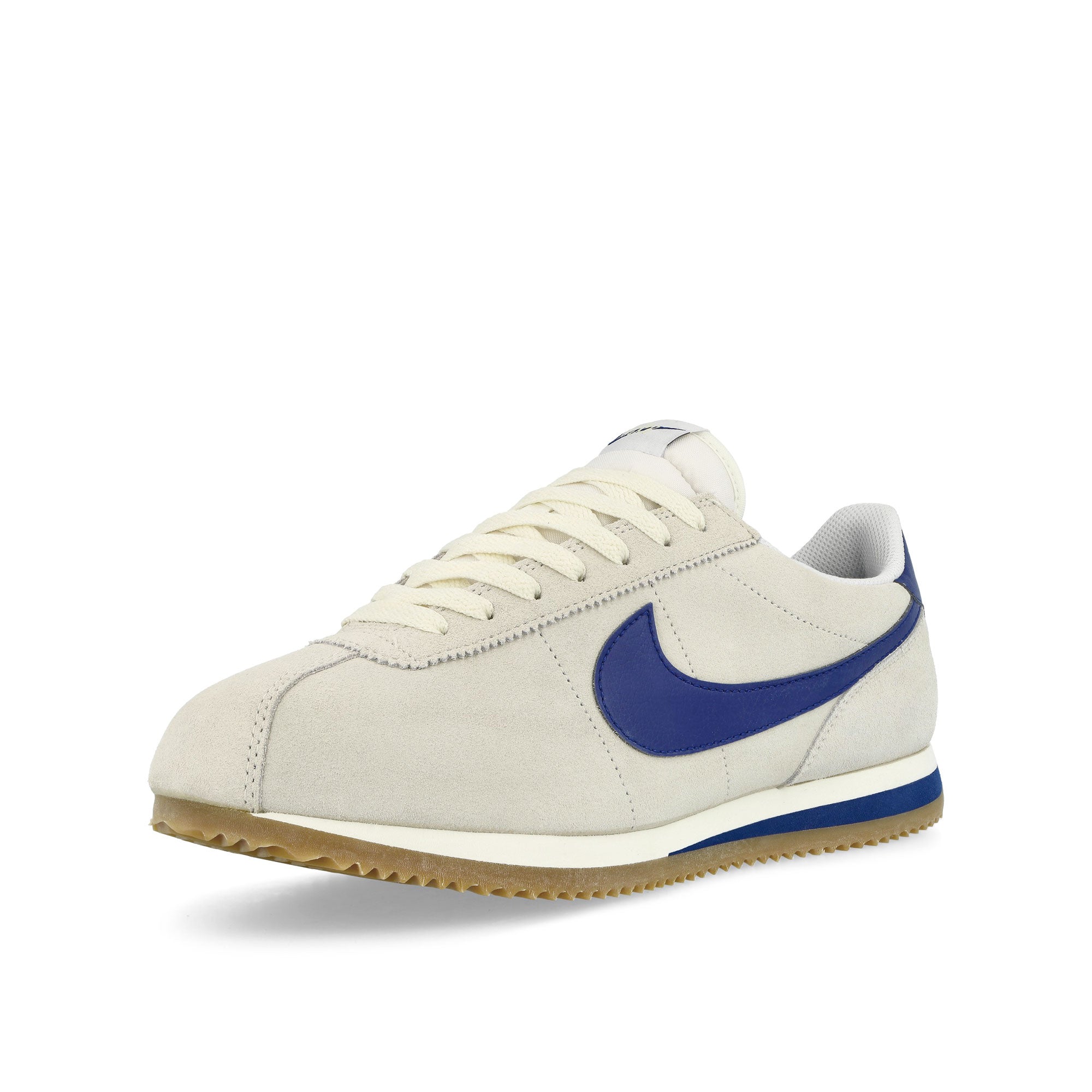 Nike W Cortez Pale Ivory / Deep Royal Blue - Sail Low Top Sneakers  Close Up | Overkill