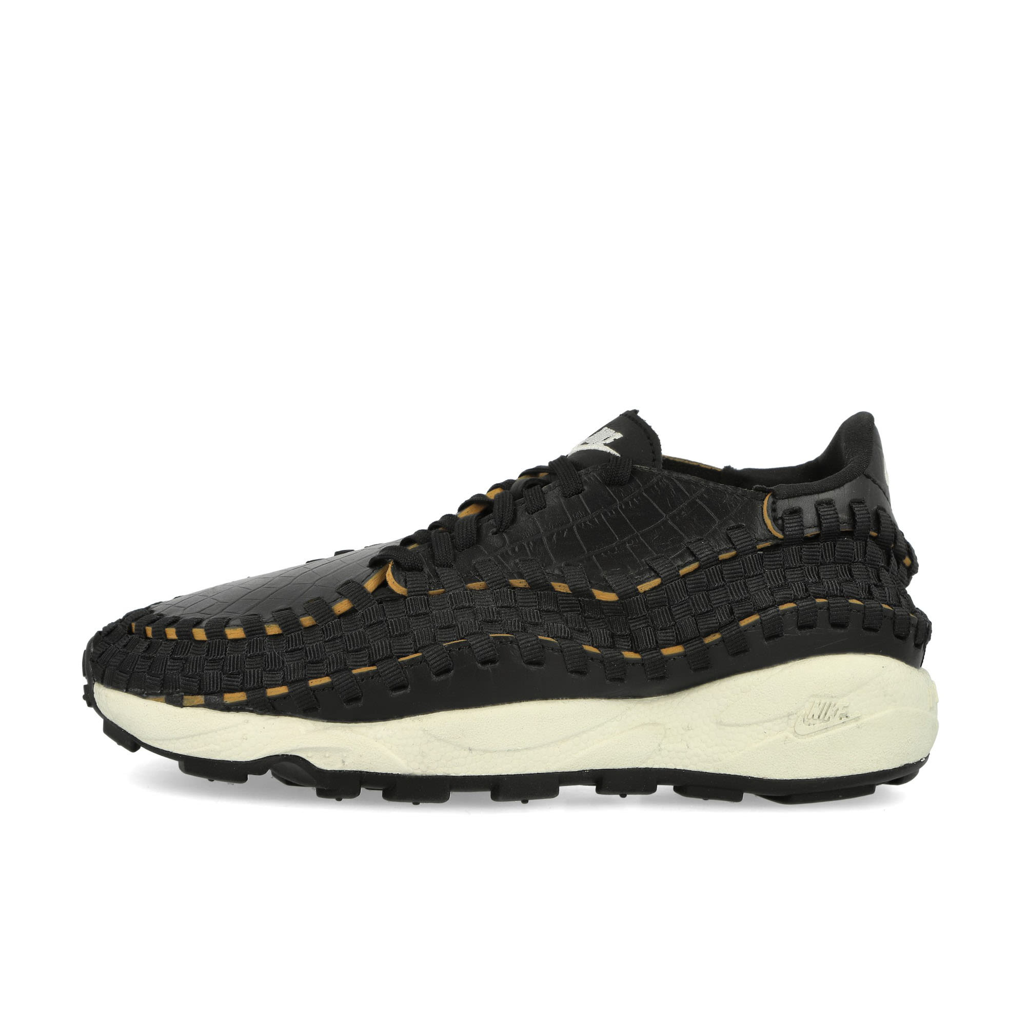 Nike W Air Footscape Woven Premium Black / Pale Ivory - Desert Ochre Low Top Sneakers FQ8129 010 | Overkill