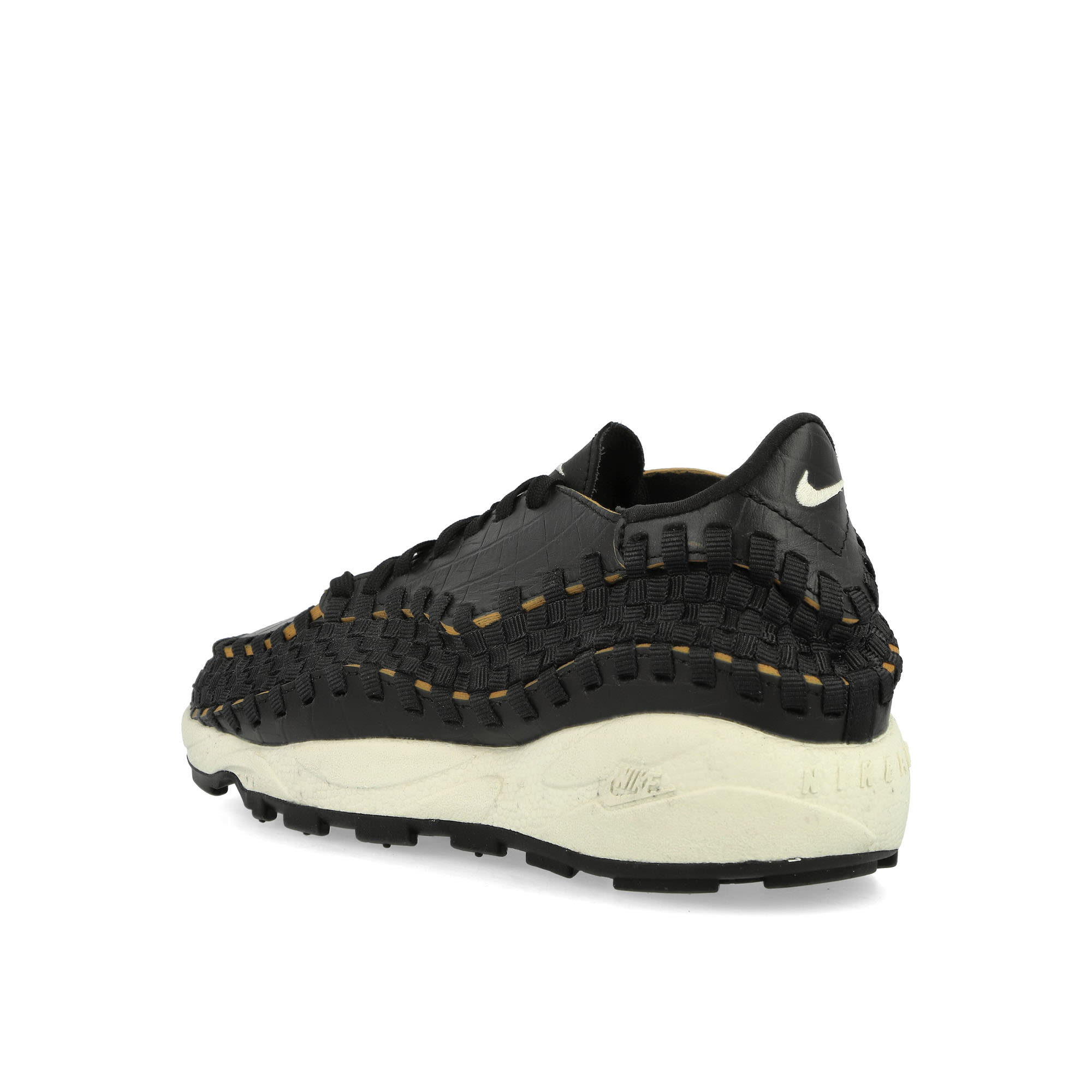 Nike W Air Footscape Woven Premium Black / Pale Ivory - Desert Ochre Low Top Sneakers  Material | Overkill
