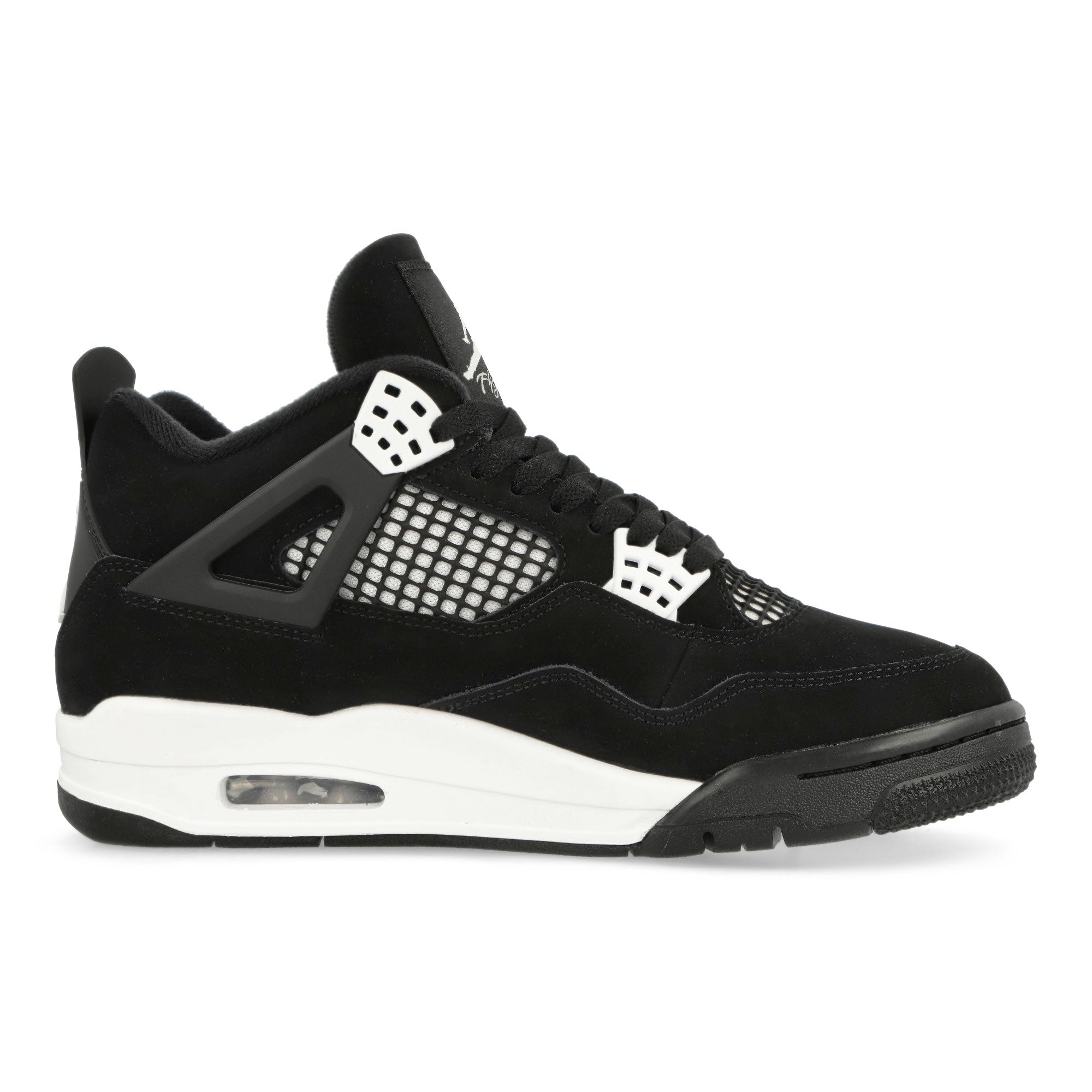 Jordan 4 Retro Black / White - Black High Top Sneakers  Silhouette | Overkill
