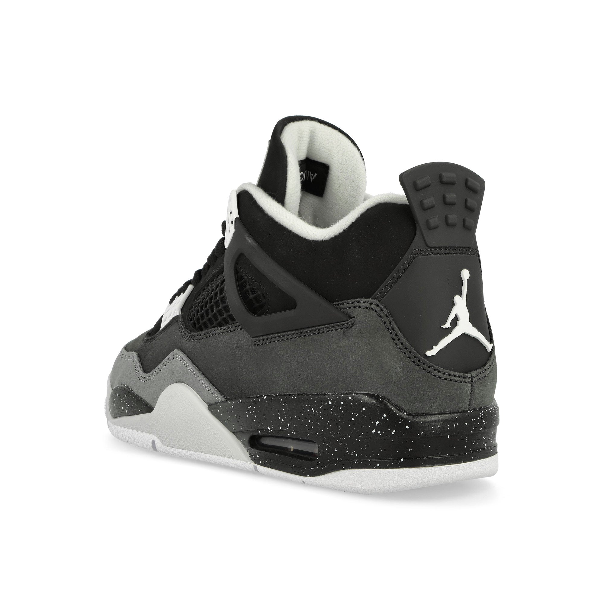 Jordan Air Jordan 4 Retro Black / White - Anthracite- Black High Top Sneakers  Material | Overkill