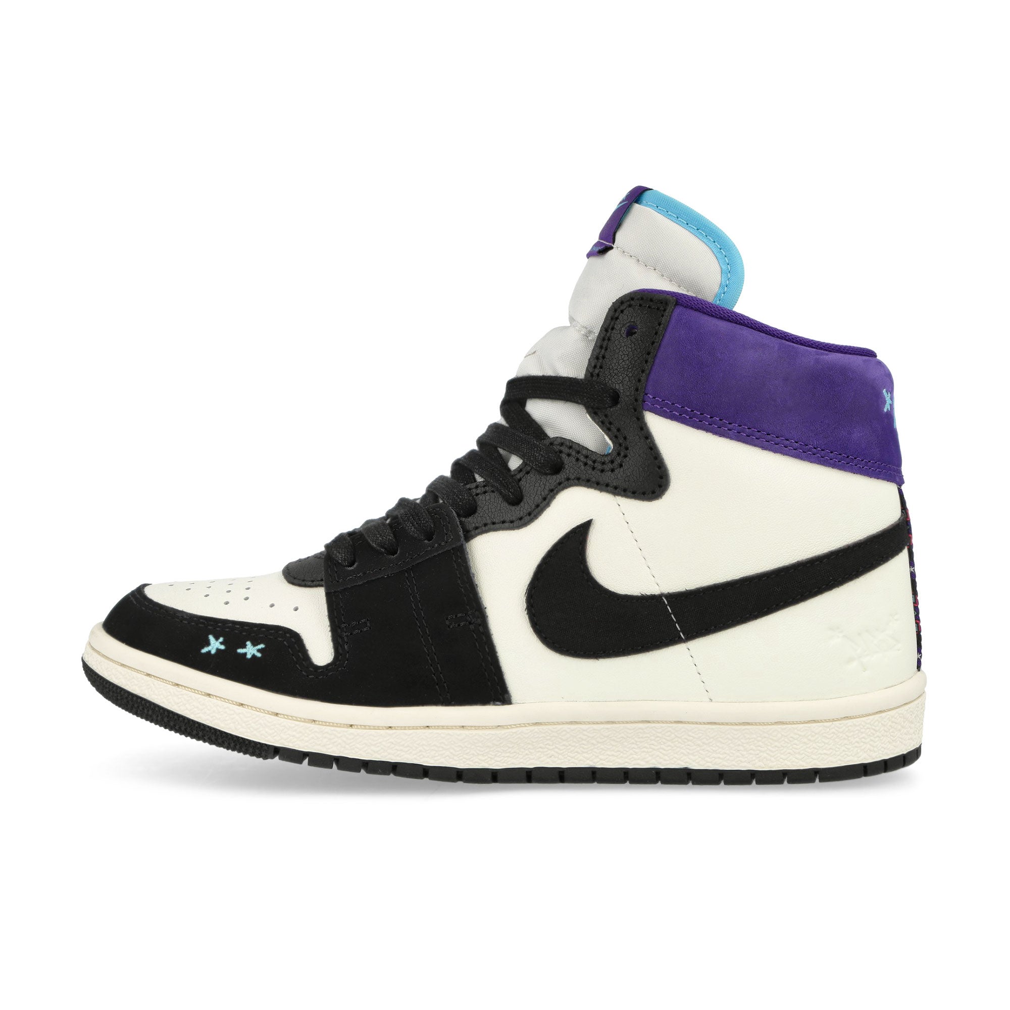 Jordan Wmns Jordan Air Ship PE SP Sail / Blue Chill - Black - Court Purple High Top Sneakers FQ8281 100 | Overkill