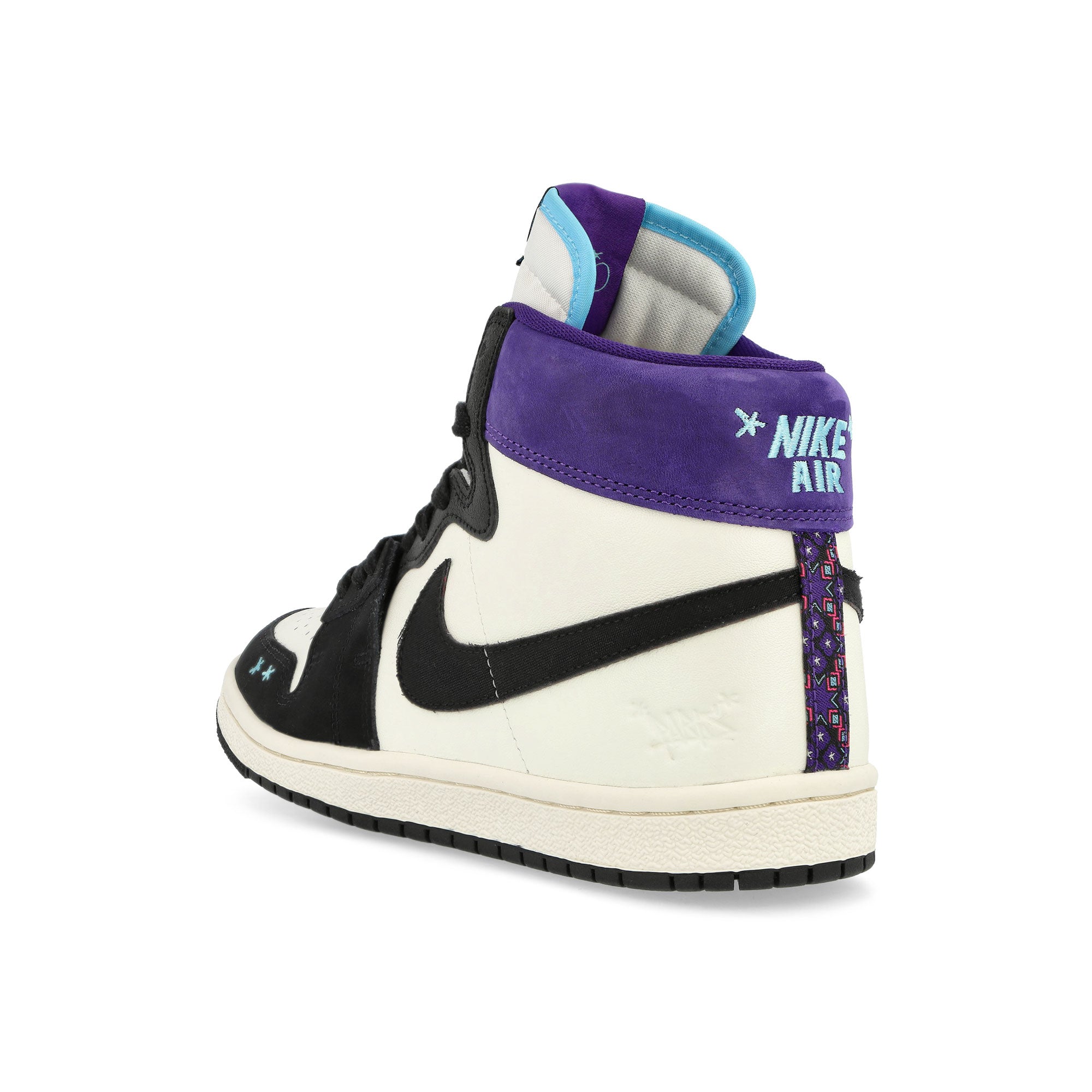 Jordan Wmns Jordan Air Ship PE SP Sail / Blue Chill - Black - Court Purple High Top Sneakers  Material | Overkill