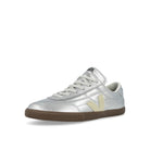 Veja Panenka O.T. Leather Silver / Pierre Bark Low Top Sneakers FU2020893A Close-up | Overkill

