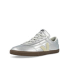 Veja Panenka O.T. Leather Silver / Pierre Bark Low Top Sneakers FU2020893B Close-up | Overkill

