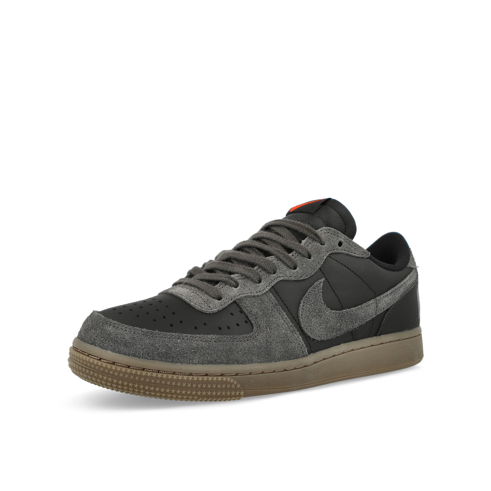 Nike Terminator Low Black / Medium Ash - Gum Dark Brown Low Top Sneakers  Close Up | Overkill