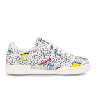 Reebok wmns club c 85 White-Electric Flash F17-R-Neon Blue Sneakers  Silhouette | Overkill