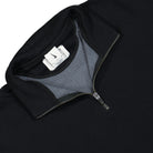 Nike Wool Classics Quarter Zip Sweater Black Sweatshirts Close-up | Overkill