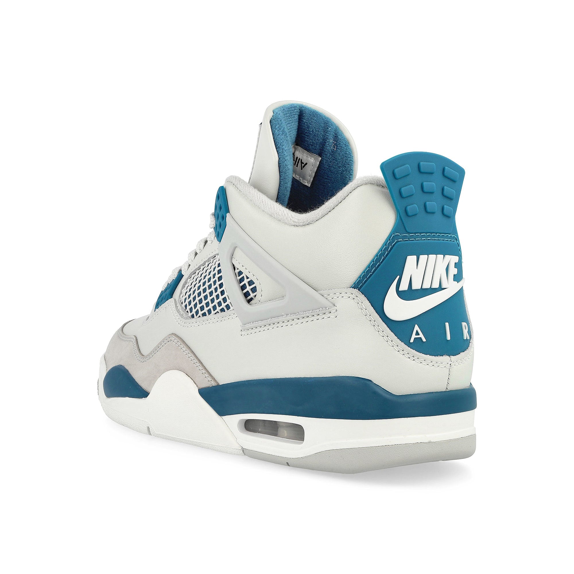 Jordan Air Jordan 4 Retro Off White / Military Blue - Neutral Grey High Top Sneakers  Material | Overkill