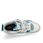 Jordan Air Jordan 4 Retro Off White / Military Blue - Neutral Grey High Top Sneakers  Detailfoto | Overkill