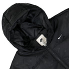 Nike W NSW Therma-FIT Loose Puffer Jacket Black / White Puffer Jackets Close-up | Overkill