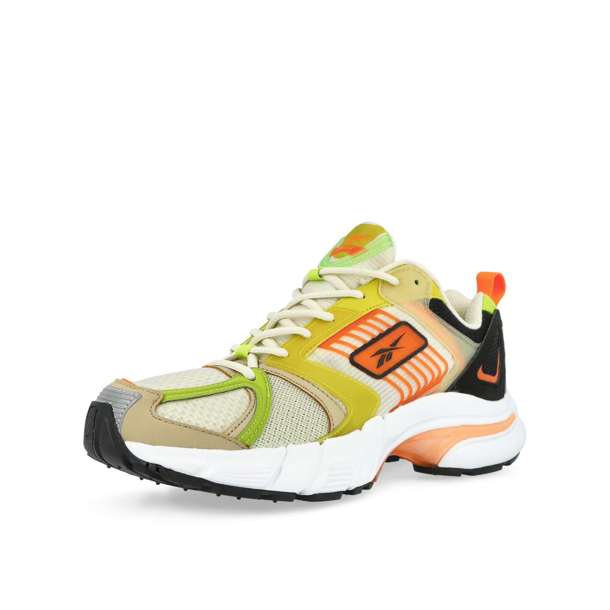 Reebok Premier Alabaster / Utility Yellow / Black Low Top Sneakers FV7989 Close-up | Overkill
