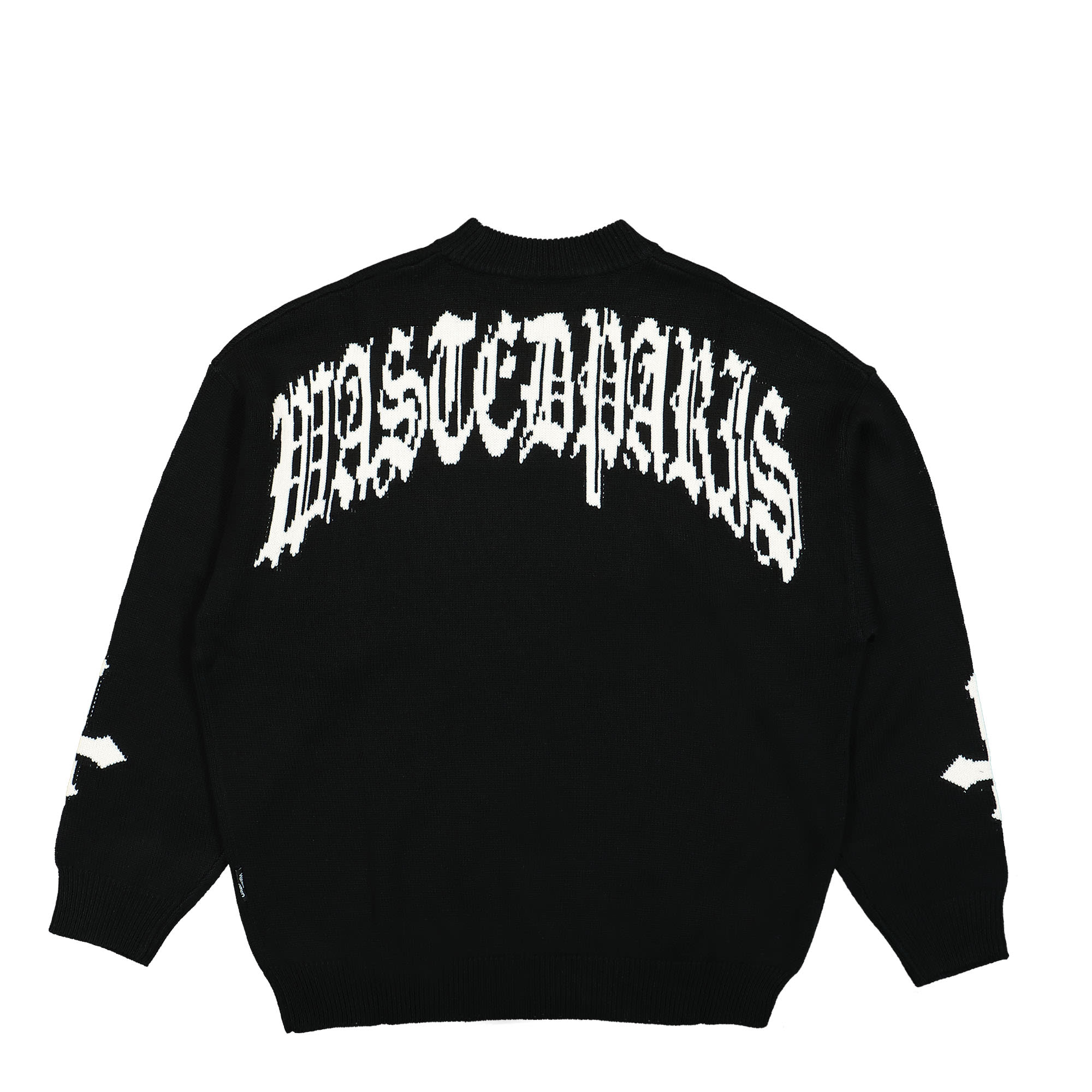 Wasted Paris Sight Sweater Black Sweatshirts Close-up | Overkill