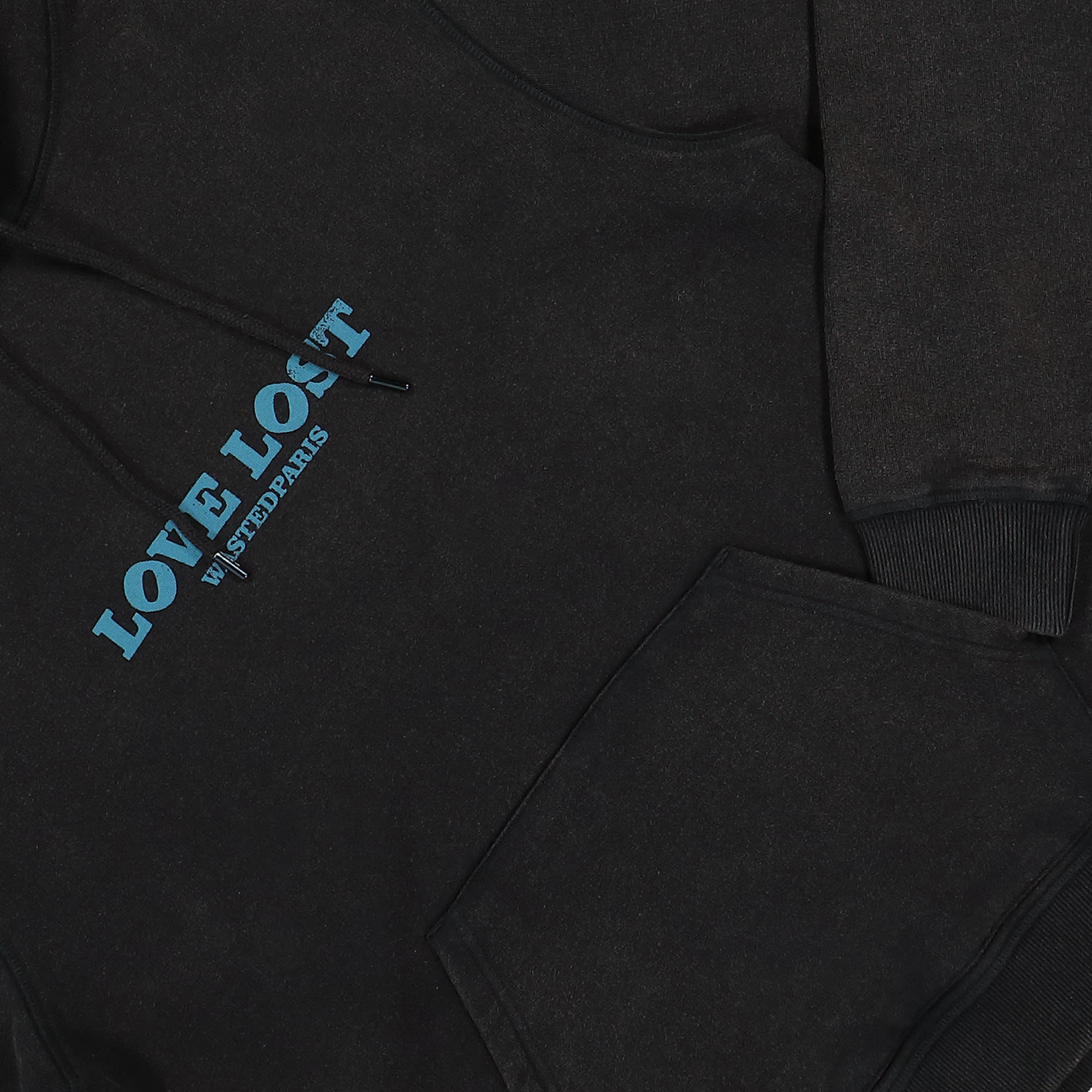 Wasted Paris Love Lost Hoodie Faded Black Hoodies Detail view 1 | Overkill