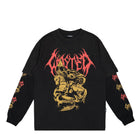 Wasted Paris Age Knight Longsleeve T-Shirt Faded Black Longsleeves 164078 / Faded Black | Overkill