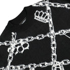 Wasted Paris Knuckles Sweatshirt Black / White Sweatshirts Close-up | Overkill