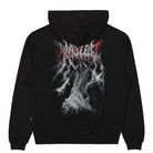 Wasted Paris Scythe Hoodie Faded Black Hoodies Close-up | Overkill