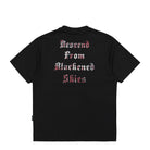 Wasted Paris Scythe T-Shirt Faded Black T-Shirts Close-up | Overkill