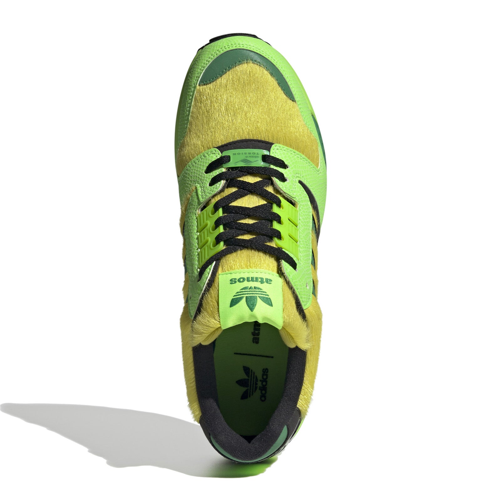 Atmos x adidas ZX 8000 G-SNK 3 Solar Green / Core Black / Supplier Colour Low Top Sneakers FX8593 Detail View 2 | Overkill