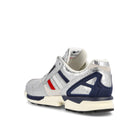 Concepts x adidas ZX 9000 Boston Marathon Silver Metallic / Scarlet / Collegiate Navy Low Top Sneakers FX9966 Material | Overkill