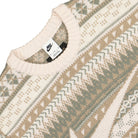 Nike Life Fair Isle Swoosh Sweater Light Orewood Brown / Sail / Khaki Sweatshirts Close-up | Overkill