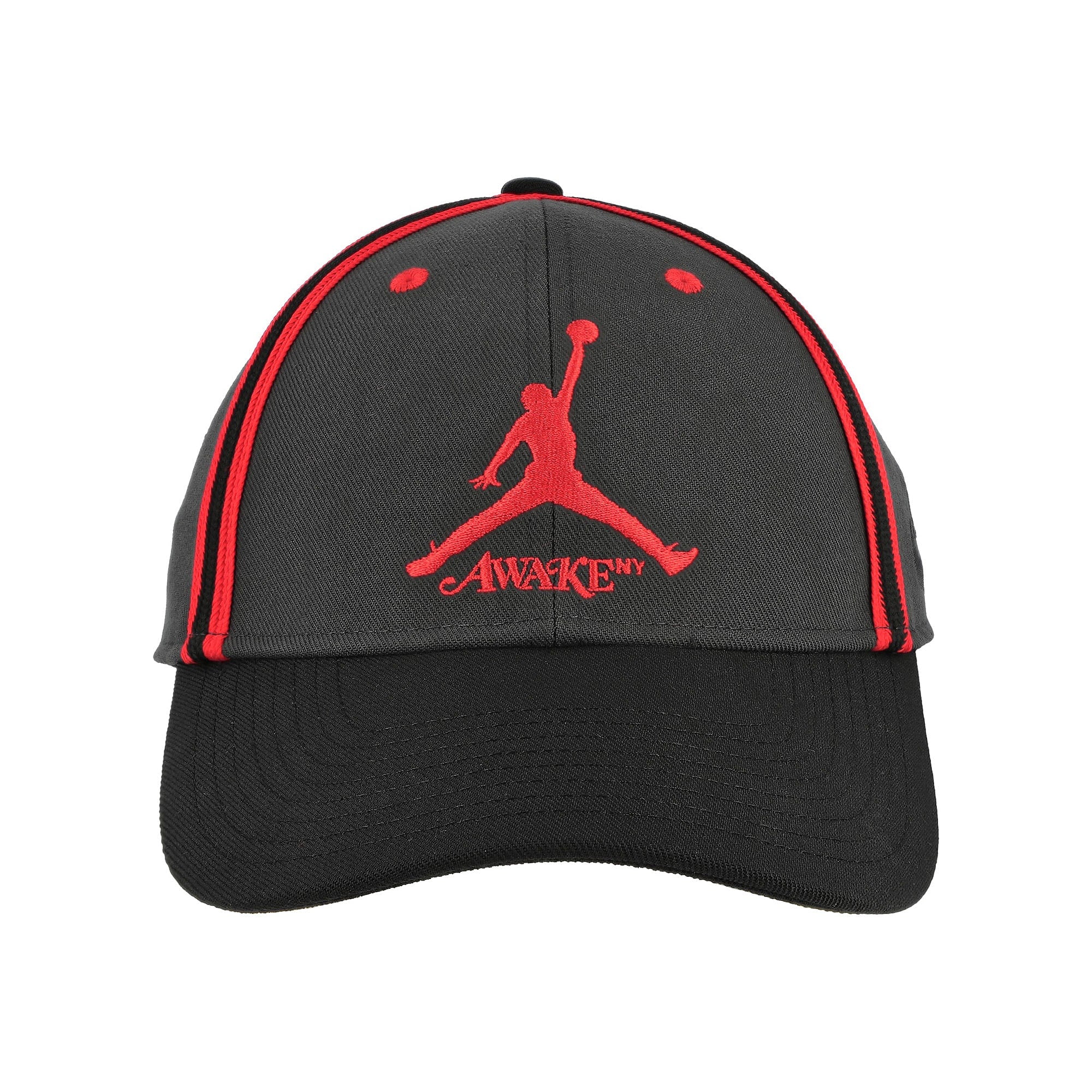 Jordan Club Cap Dark Smoke Grey / University Red Caps Detailfoto | Overkill