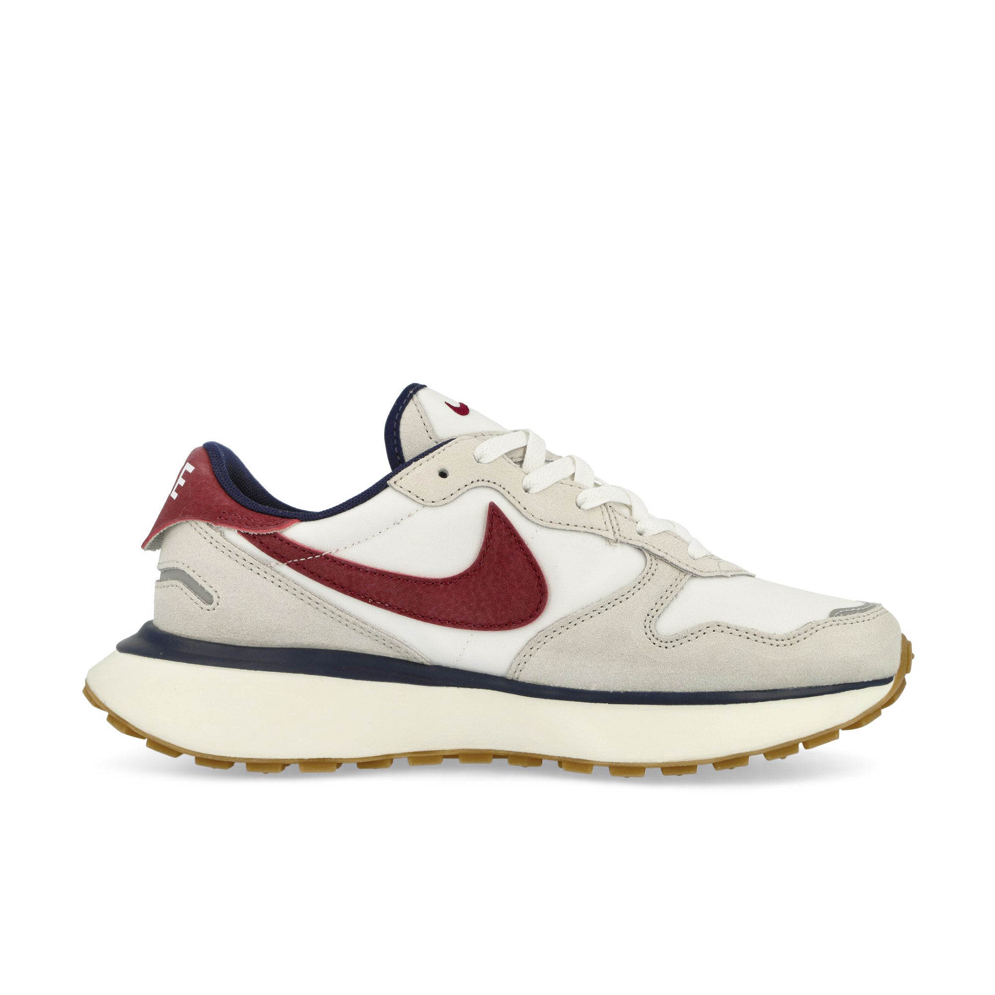 Nike W Phoenix Waffle Light Bone / Team Red - Sail - Midnight Navy Low Top Sneakers  Silhouette | Overkill