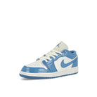Jordan Air Jordan 1 Low SE GS White / Legend Blue Low Top Sneakers  Close Up | Overkill